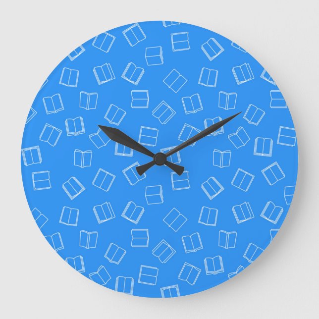 Reloj Redondo Grande Patrón de libro (Anverso)