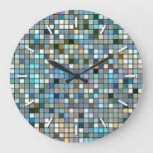 Patrón de mosaicos de la plaza azul terrenal