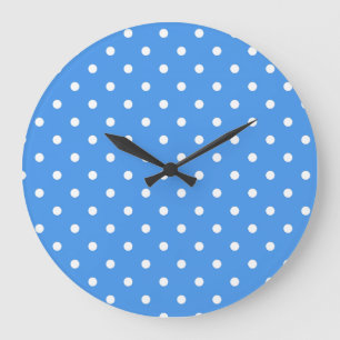 Reloj Redondo Grande Patrón de puntos polacos