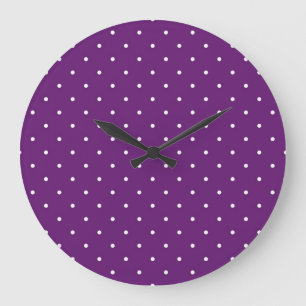 Reloj Redondo Grande Patrón de puntos polacos