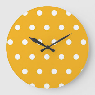Reloj Redondo Grande Patrón de puntos polacos