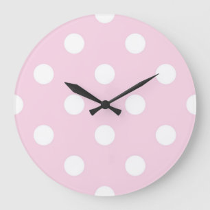 Reloj Redondo Grande Patrón de puntos polacos