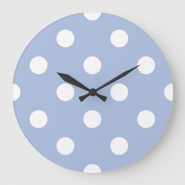 Reloj Redondo Grande Patrón de puntos polacos (Anverso)