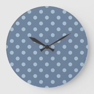 Reloj Redondo Grande Patrón de puntos polacos