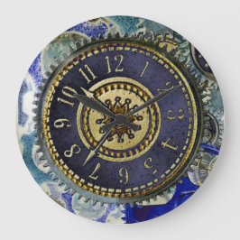 Reloj Redondo Grande Patrón de relojería de vapor