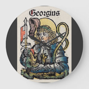 Reloj Redondo Grande Patrón de San Jorge de Inglaterra