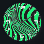 Reloj Redondo Grande Patrón de textura de impresión de piel de cebra-88<br><div class="desc">Patrón de textura de impresión de piel de cebra-88488</div>