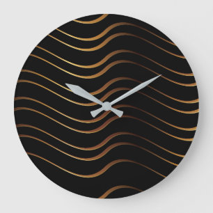 Reloj Redondo Grande Patrón dorado 4