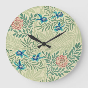 Reloj Redondo Grande Patrón famoso de Larkspur de William Morris
