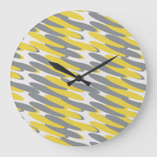 Reloj Redondo Grande Patrón geométrico