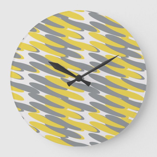 Reloj Redondo Grande Patrón geométrico (Anverso)
