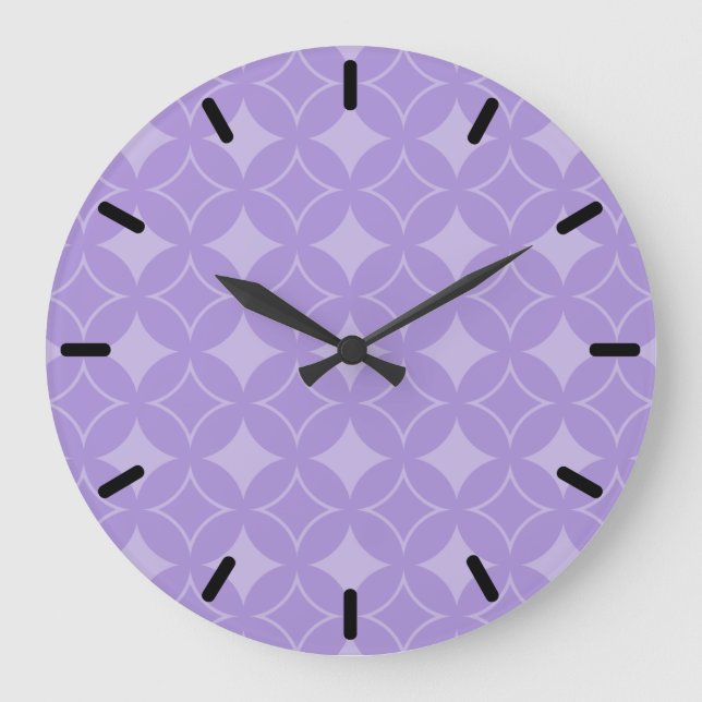 Reloj Redondo Grande Patrón Lilac (Anverso)