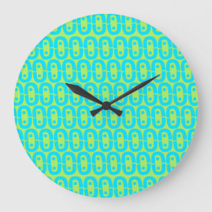 Reloj Redondo Grande patrón moderno colorido