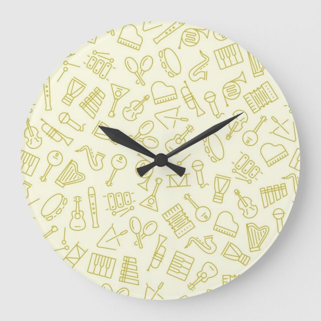 Reloj Redondo Grande Patrón musical (Anverso)