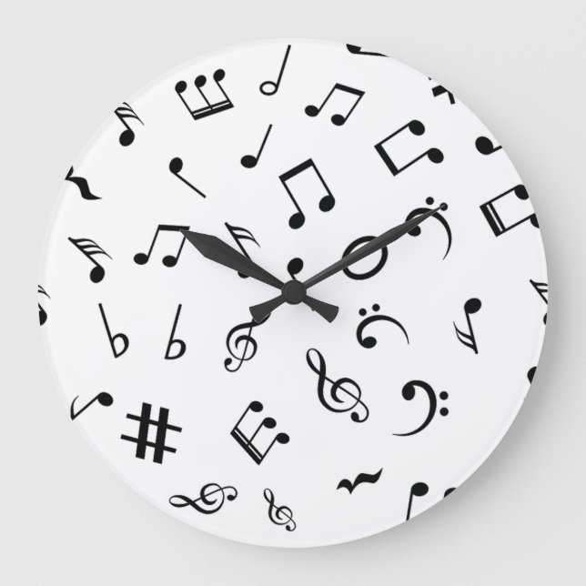 Reloj Redondo Grande Patrón musical (Anverso)