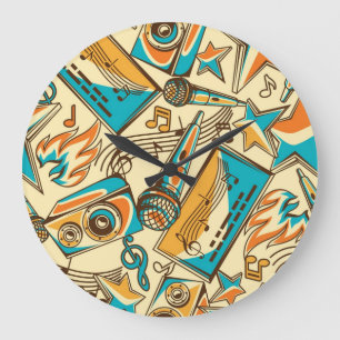 Reloj Redondo Grande Patrón musical