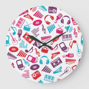 Reloj Redondo Grande Patrón musical