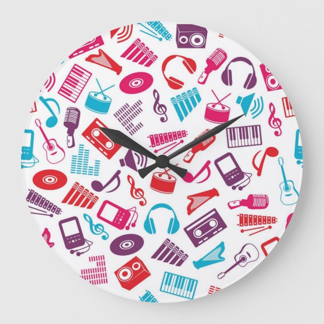 Reloj Redondo Grande Patrón musical (Anverso)