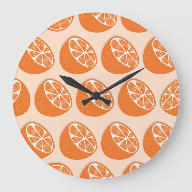 Reloj Redondo Grande Patrón sin foco de fruta. (Anverso)
