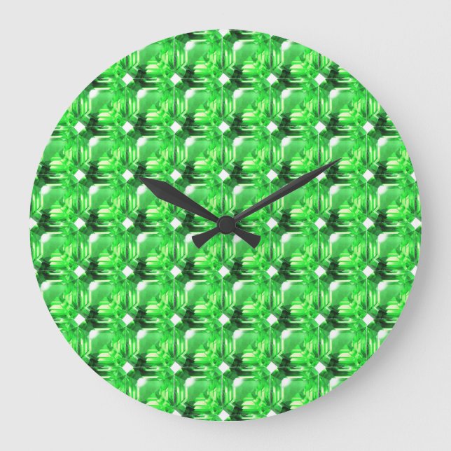 Reloj Redondo Grande Patrón verde (Anverso)