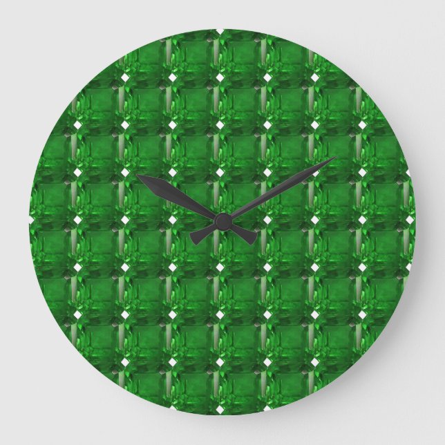 Reloj Redondo Grande Patrón verde (Anverso)