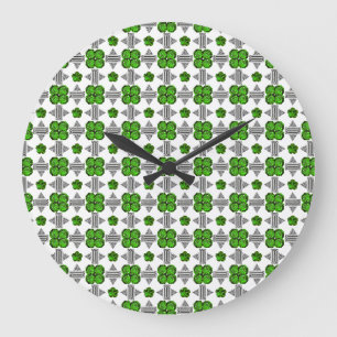Reloj Redondo Grande Patrón verde