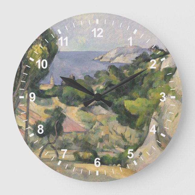 Reloj Redondo Grande Paul Cezanne | L'Estaque (Anverso)