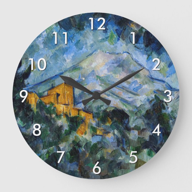 Reloj Redondo Grande Paul Cezanne - Mont Saint-Victoire y Chateau Noir (Anverso)