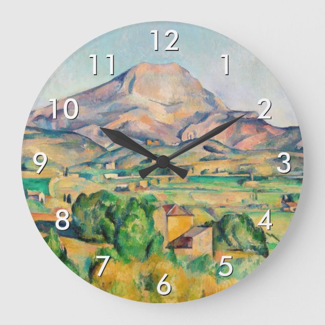 Reloj Redondo Grande Paul Cezanne - Mont Sainte-Victoire (Anverso)
