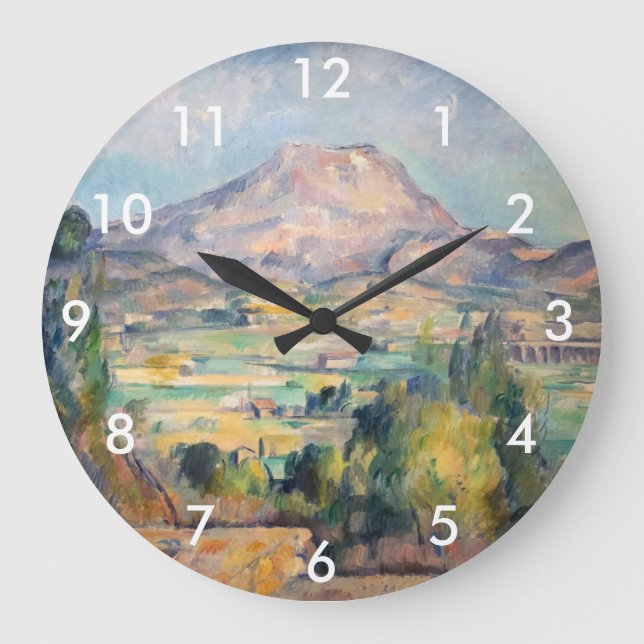 Reloj Redondo Grande Paul Cezanne - Mont Sainte-Victoire (Anverso)