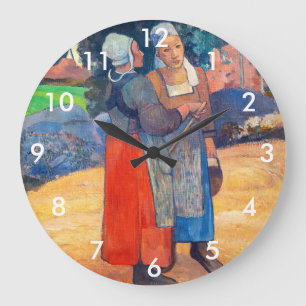 Reloj Redondo Grande Paul Gauguin - Campesinas bretonas