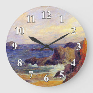 Reloj Redondo Grande Paul Gauguin - pintura rocosa del Bello Artes de