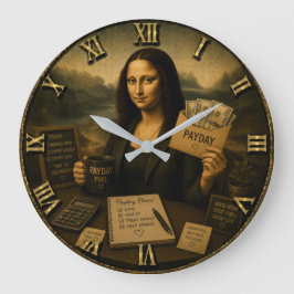 Reloj Redondo Grande Payday Funny Mona Lisa Gift for Coworkers