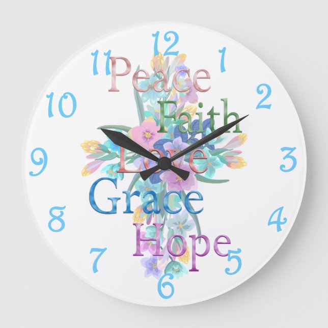 Reloj Redondo Grande Peace  (Anverso)