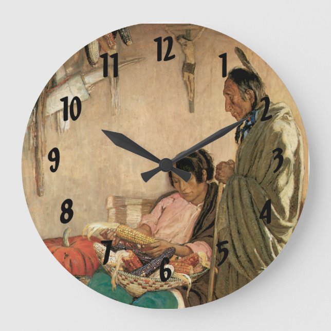 Reloj Redondo Grande Peace and Plenty (Anverso)