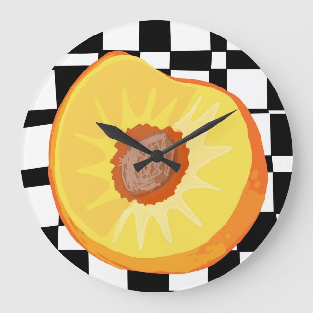 Reloj Redondo Grande ¡Peach O'CLock! (Anverso)