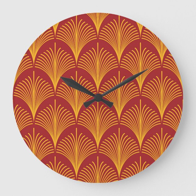 Reloj Redondo Grande Peacock Oro Rojo: Art Deco. (Anverso)