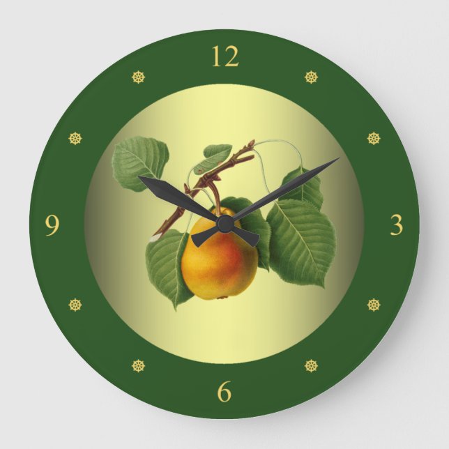 Reloj Redondo Grande Pear ~ Giorgio Gallesio ~ Fruta botánica ~ (Anverso)