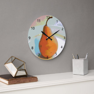 Reloj Redondo Grande Pear la vida residual