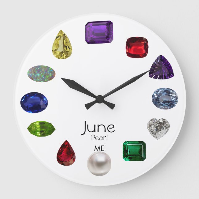 Reloj Redondo Grande Pearl, June Birthstone (Anverso)