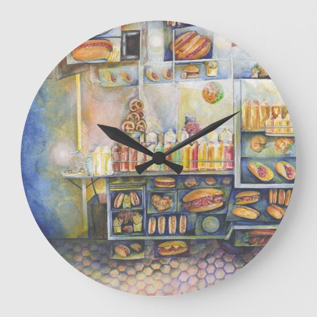 Reloj Redondo Grande Peligrosamente Cerca De La Diversión (Anverso)