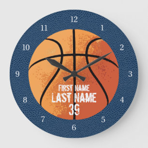 Reloj Redondo Grande Pelota de baloncesto