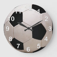 Pelota de fútbol blanca y negra
