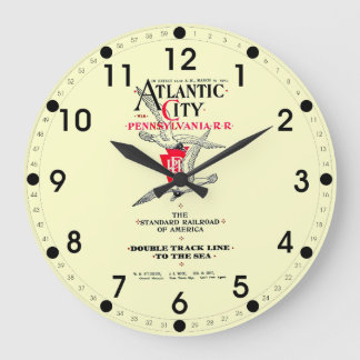 Reloj Redondo Grande Pennsylvania Railroad Atlantic City Service 1904