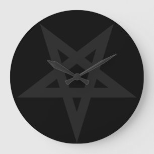 Reloj Redondo Grande Pentagram