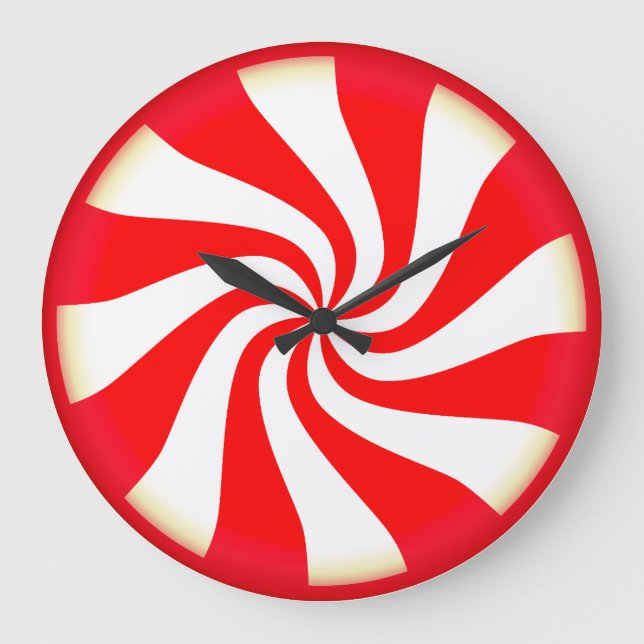 Reloj Redondo Grande Peppermint Candy (Anverso)