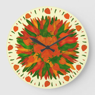 Reloj Redondo Grande Peppers solares