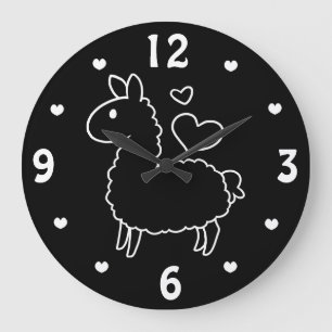 Reloj Redondo Grande Pequeña llama
