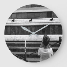 Reloj Redondo Grande Pequeño fotógrafo