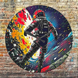 Reloj Redondo Grande Perdido en el espacio el vibrante astronauta Lino 